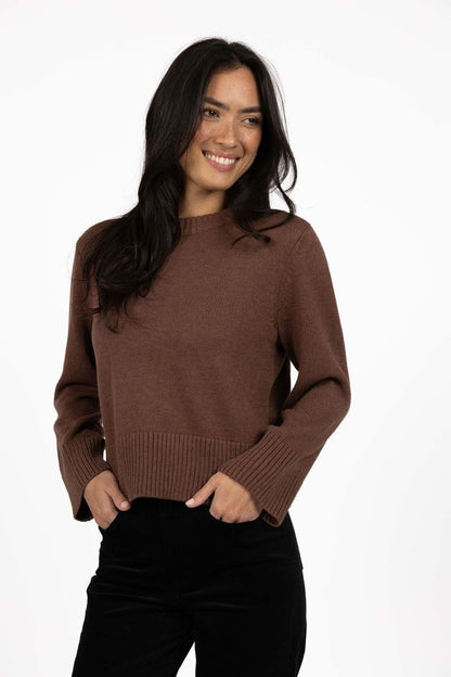 HUMIDITY LIFESTYLE REXIE JUMPER - MOCHA