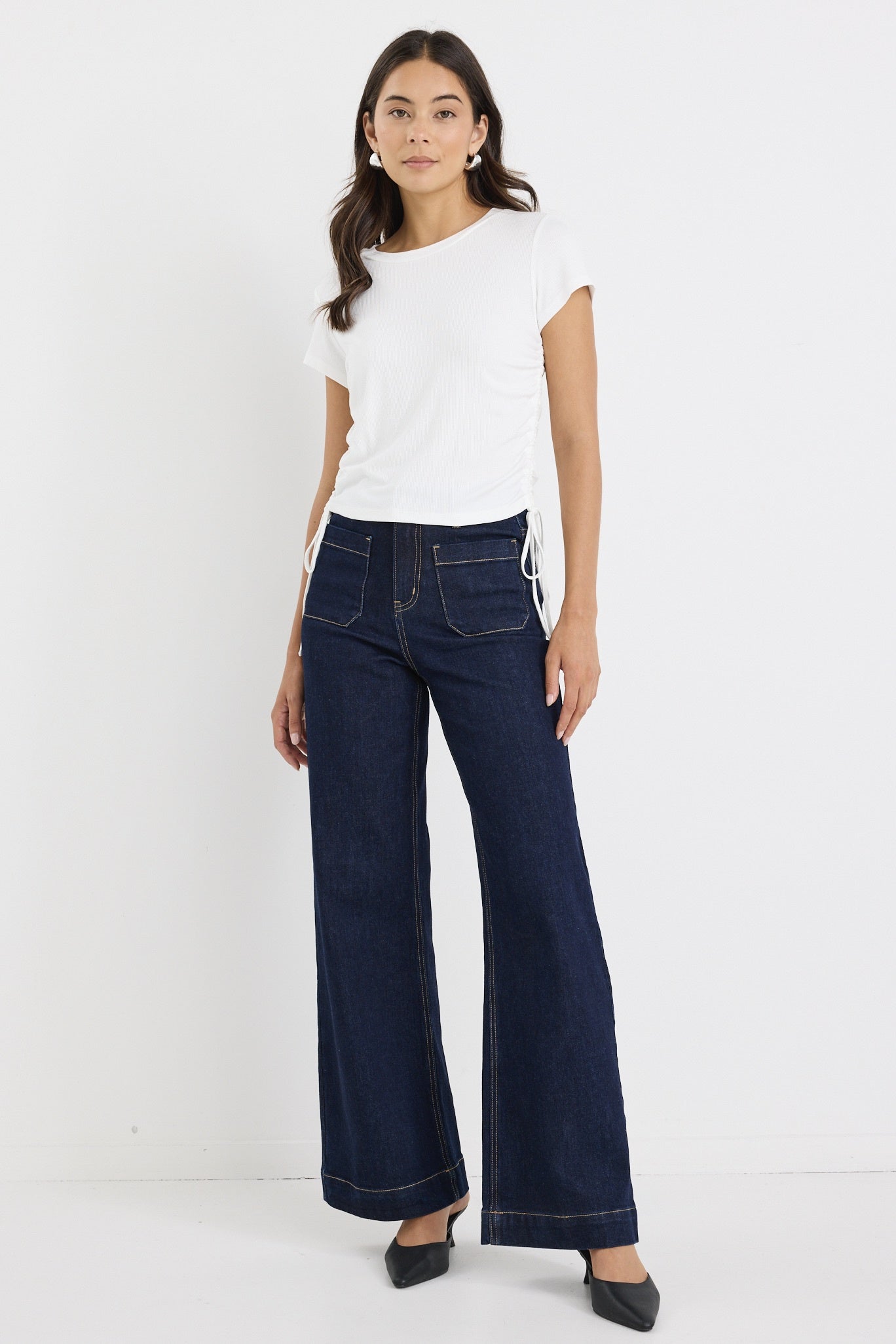AMONG THE BRAVE - ZOEY HIGH RISE JEAN - INDIGO