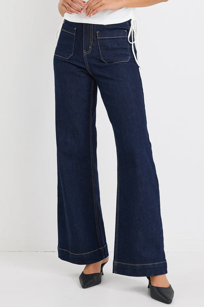 AMONG THE BRAVE - ZOEY HIGH RISE JEAN - INDIGO