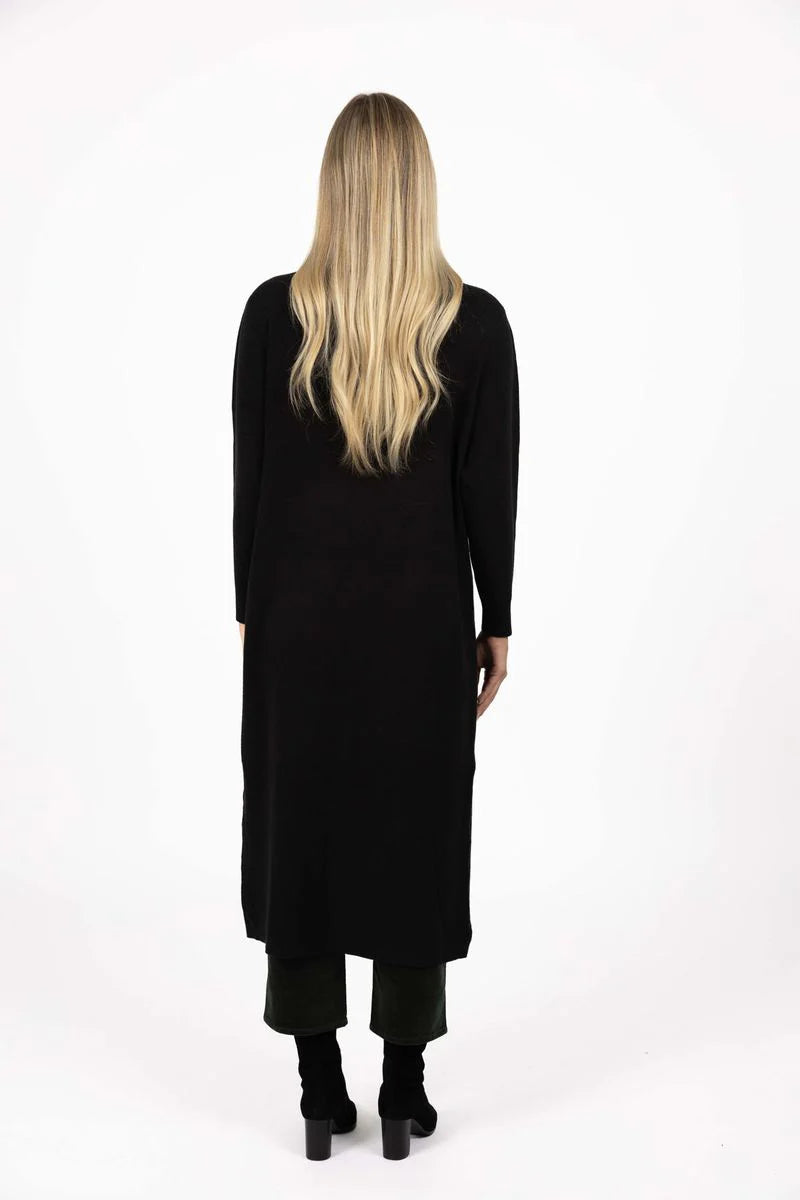 HUMIDITY LIFESTYLE CLOVER CARDIGAN - BLACK