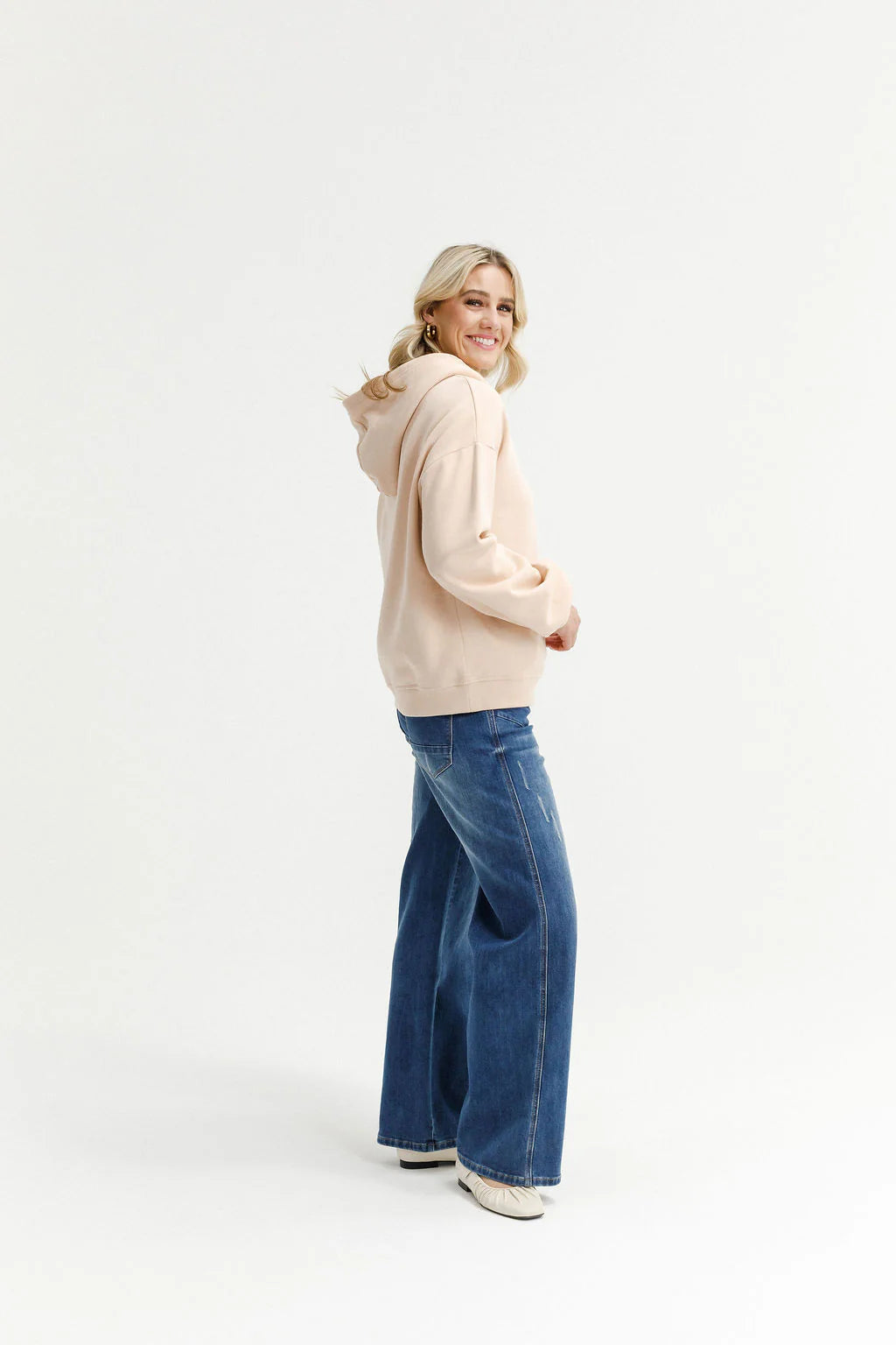HOME-LEE ALPINE ELLIE HOODIE - PEACH PARFAIT