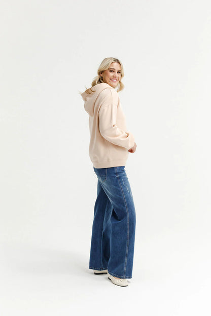 HOME-LEE ALPINE ELLIE HOODIE - PEACH PARFAIT