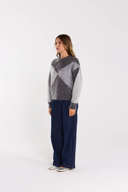 THING THING ASTRID JUMPER - GREYSCALE