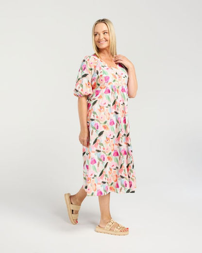 SEDUCE LINDA DRESS - SOFT BLOOM