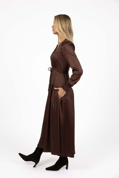 HUMIDITY LIFESTYLE CELESTE DRESS - COCOA