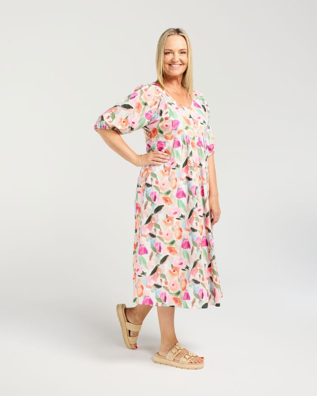 SEDUCE LINDA DRESS - SOFT BLOOM