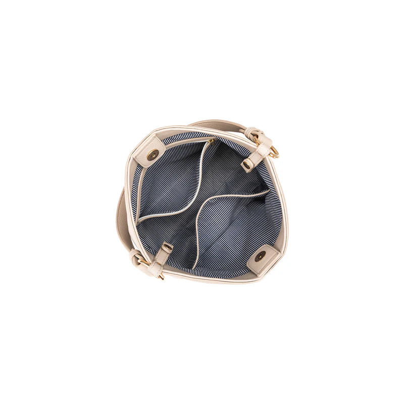 BLACK CAVIAR MELODY CROSSBODY BAG - OATMEAL