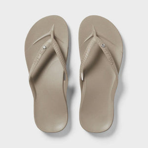 ARCHIES FOOTWEAR JANDALS - TAUPE-CRYSTAL