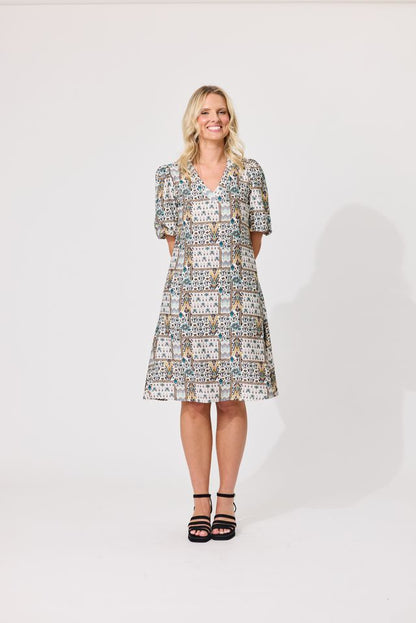 LEMON TREE DESIGN - RILEY DRESS - HERATI PRINT