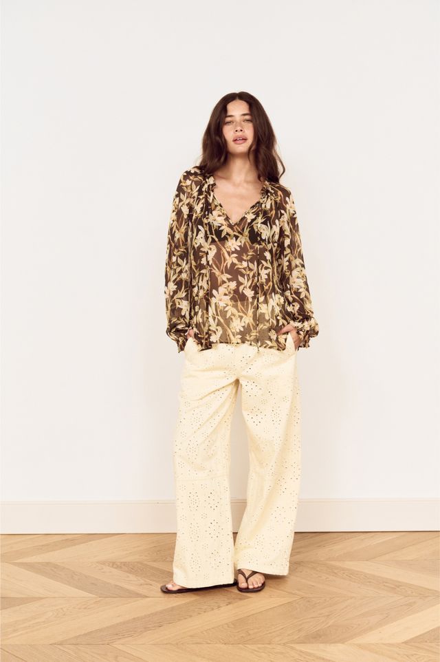 MINK PINK VEGA CHIFFON BLOUSE - FLORAL