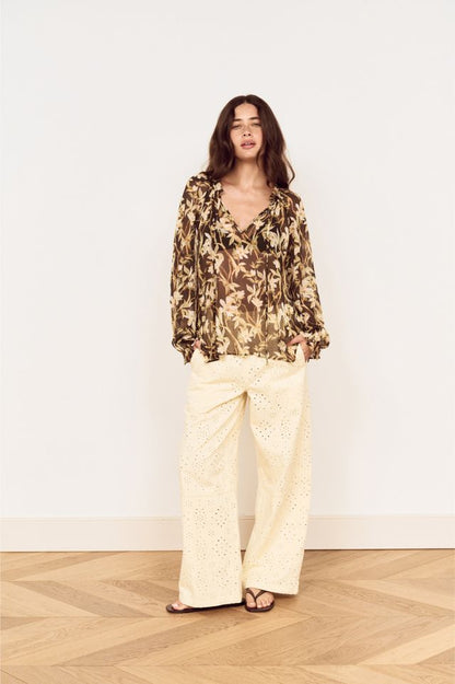 MINK PINK VEGA CHIFFON BLOUSE - FLORAL