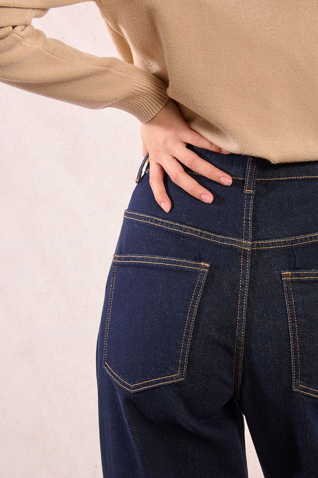 MOLLY BRACKEN WOVEN PANTS - RAW DENIM