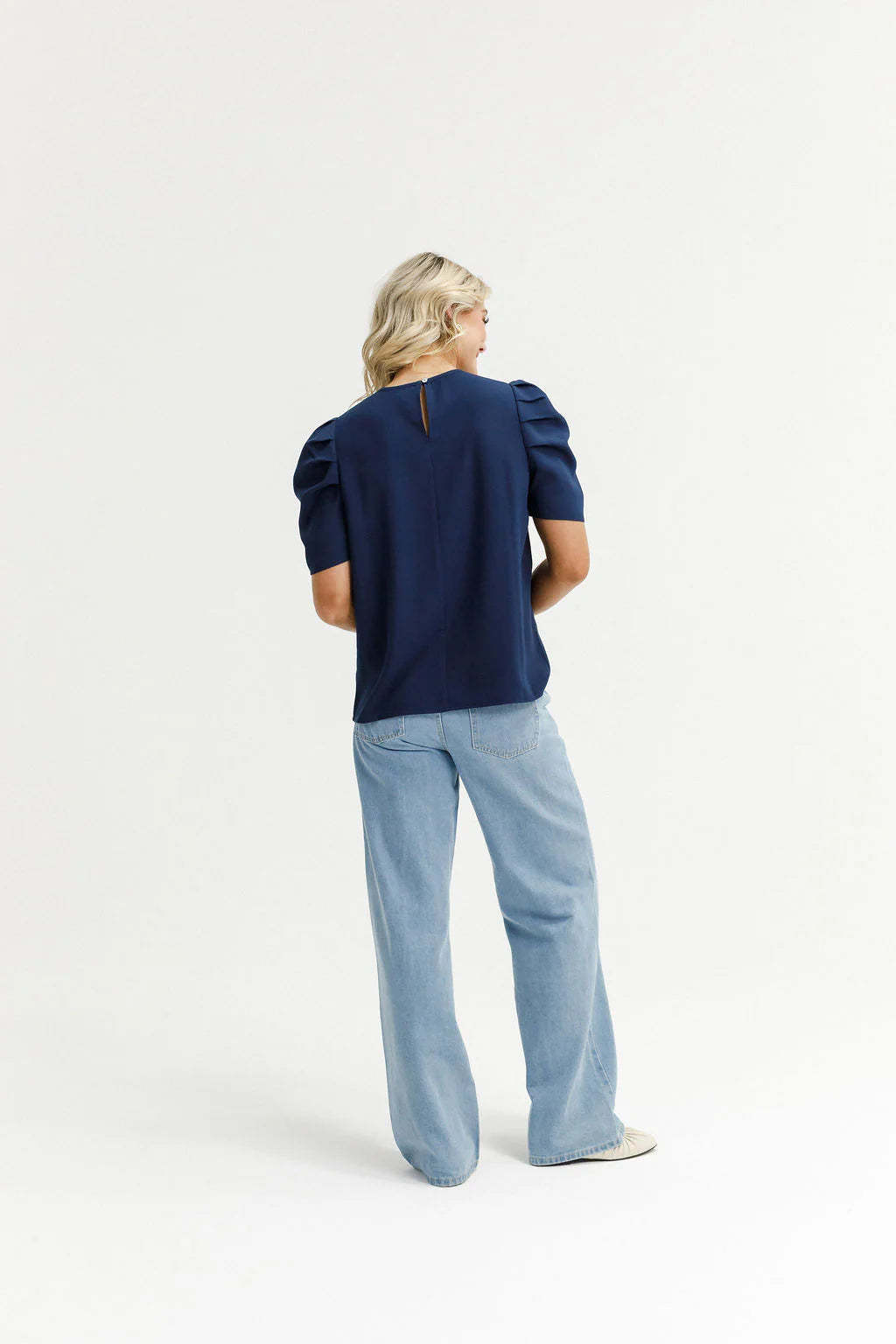 HOME-LEE THEA TOP - NAVY