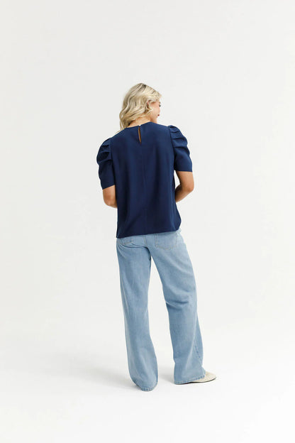 HOME-LEE THEA TOP - NAVY
