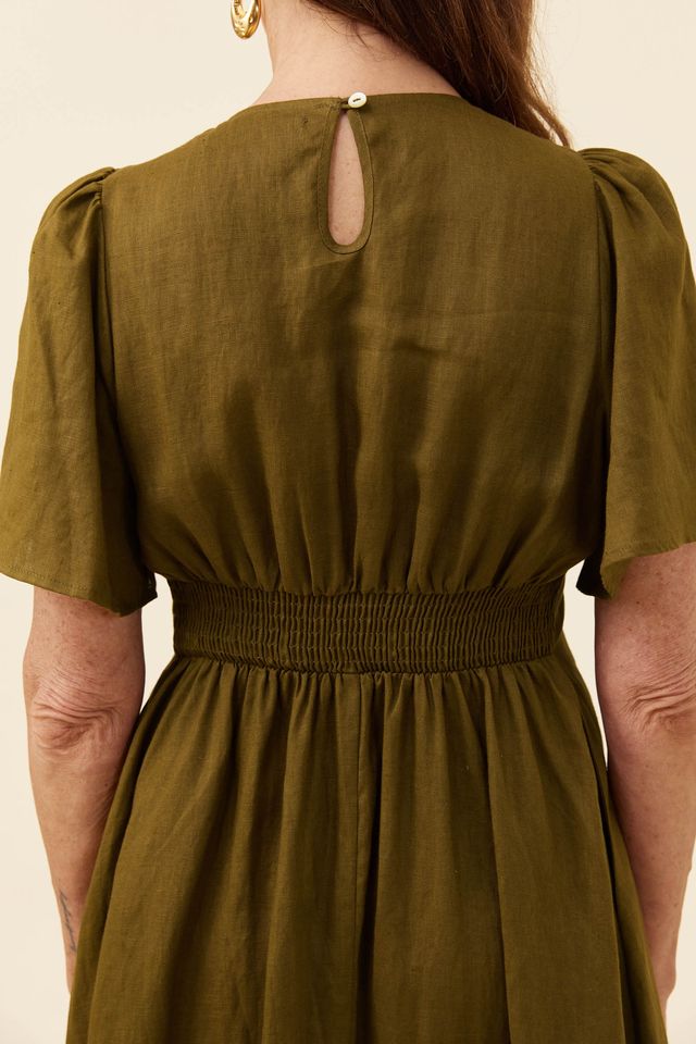 ISLE OF MINE ANITA MAXI DRESS - OLIVE