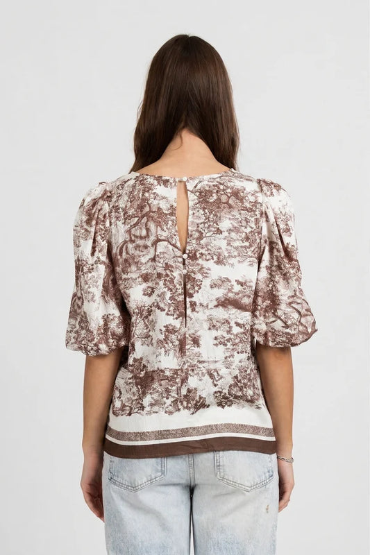 FEDERATION PUNCH TOP - CHOCOLATE