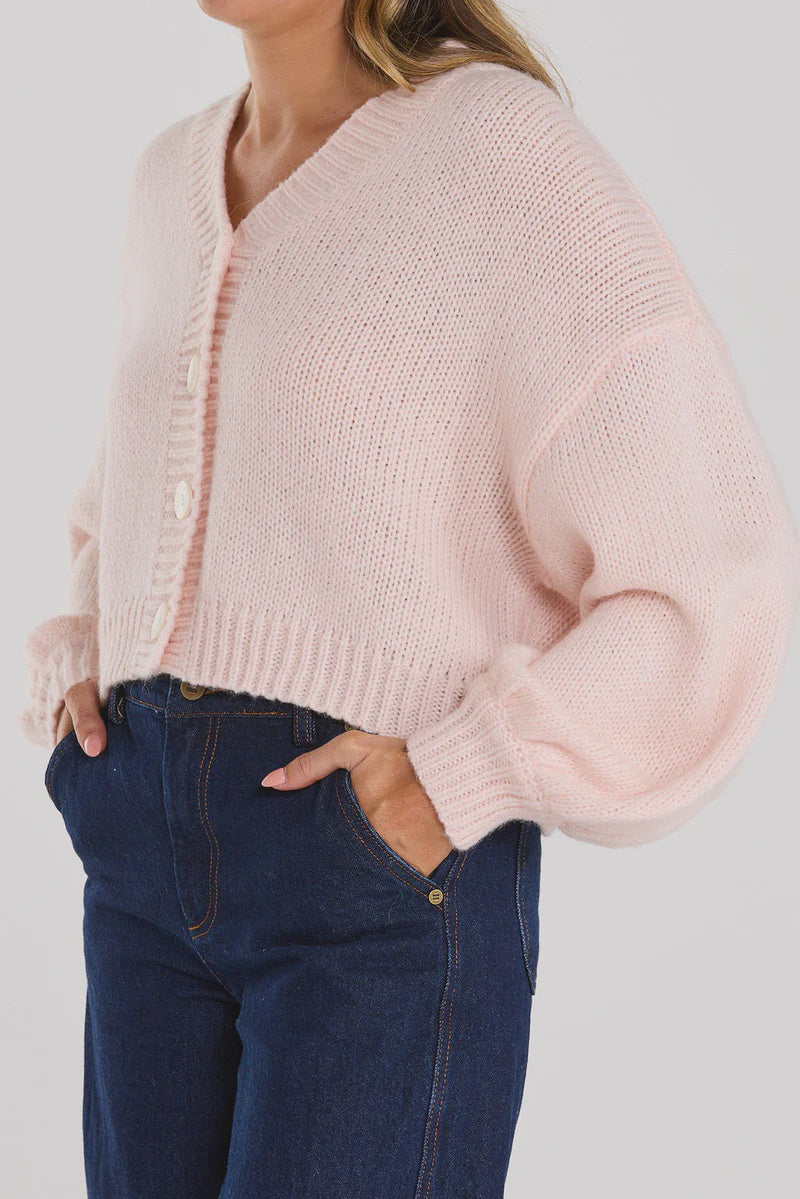 THING THING HUDDLE CARDIGAN - MILKSHAKE