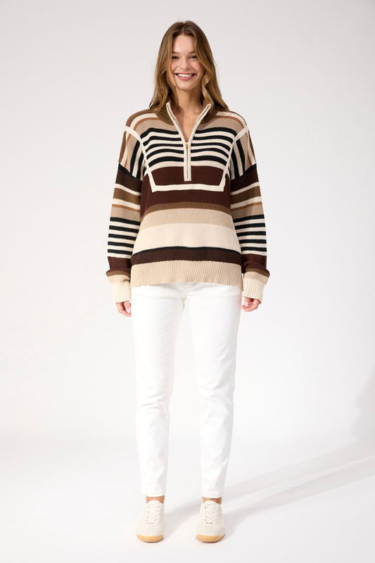 HAVEN ALASKA STRIPE JUMPER - NATURAL