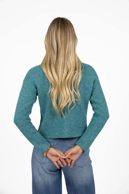 HUMIDITY LIFESTYLE NELLIE CARDI - AZURE