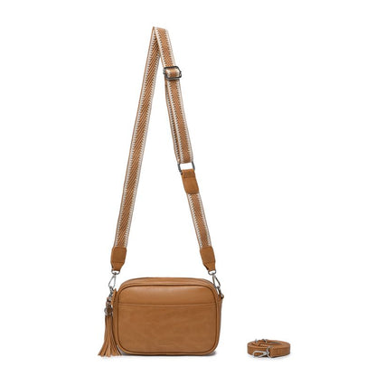 BLACK CAVIAR BAGS - INDIE CROSSBODY - TAN