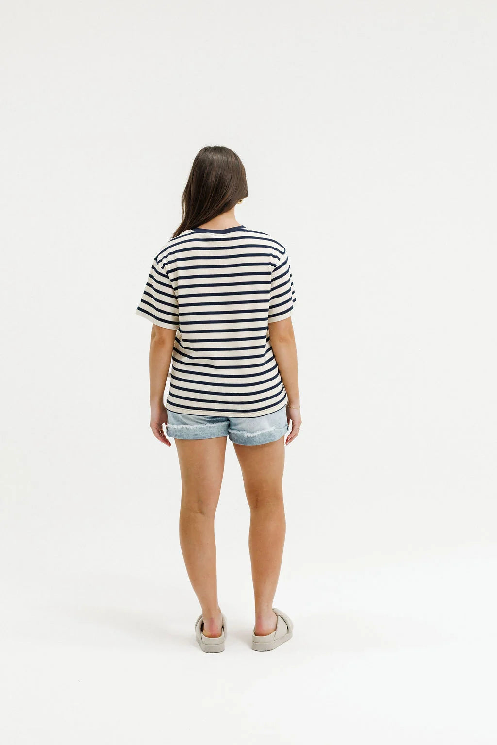 HOME-LEE RONY TEE - OFF DUTY STRIPES