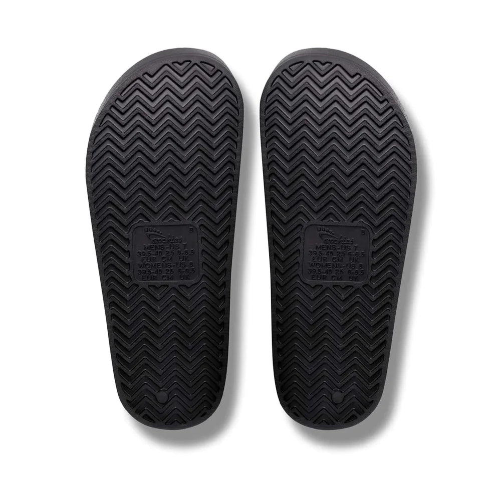 ARCHIES FOOTWEAR SLIDES - BLACK