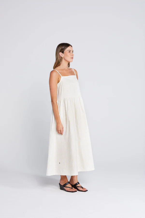 THING THING ZIGGLE DRESS - CREAMY DAISY