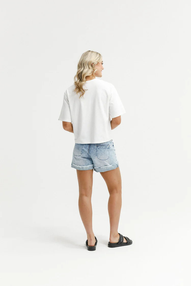 HOME-LEE BECKY TEE - VANILLA