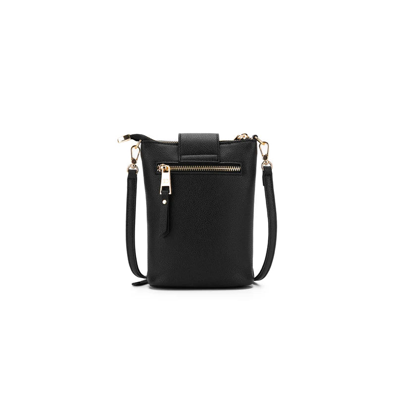 BLACK CAVIAR LAINEY PHONE/CROSSBODY BAG - BLACK