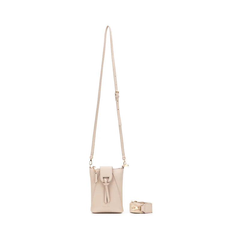 BLACK CAVIAR LAINEY PHONE/CROSSBODY BAG - OATMEAL