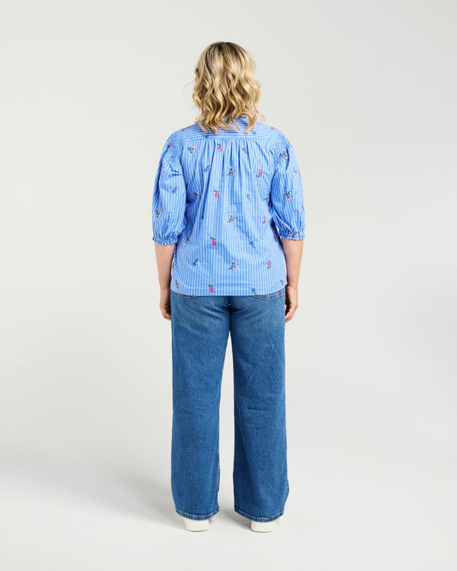 ZAFINA ALICE SHIRT - SPRING STRIPE