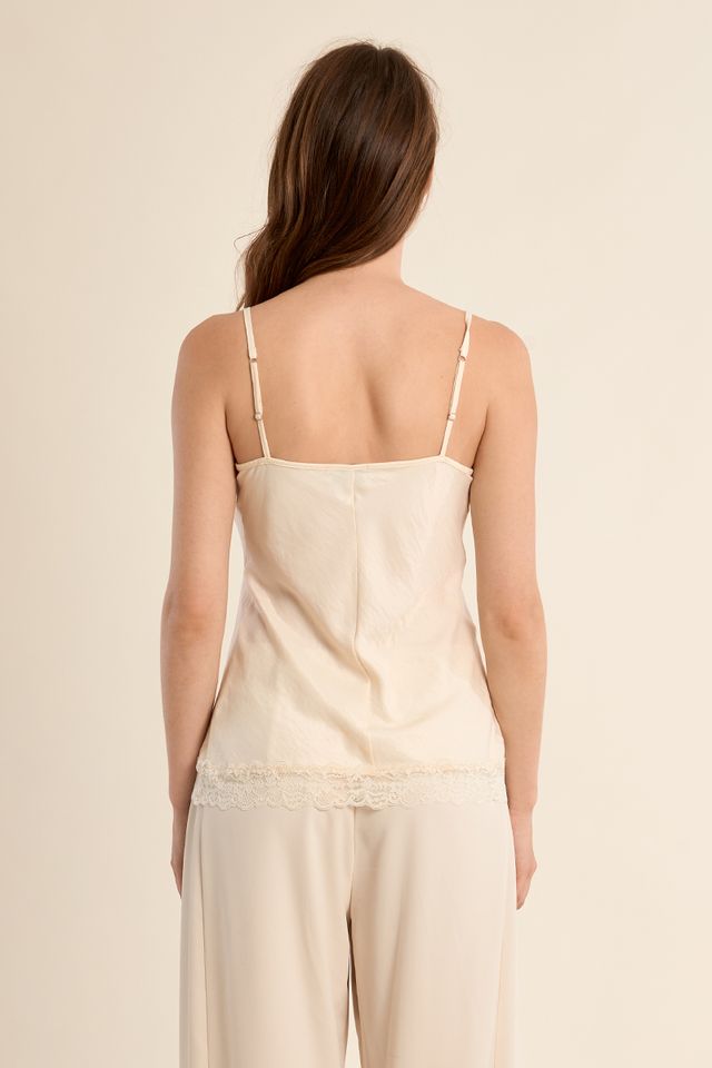 MOLLY BRACKEN WOVEN CAMISOLE - OFF WHITE