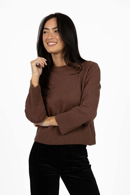 HUMIDITY LIFESTYLE REXIE JUMPER - MOCHA