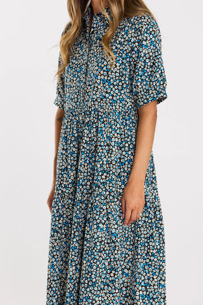 THING THING LUNA DRESS - BLUE MOON GARDEN