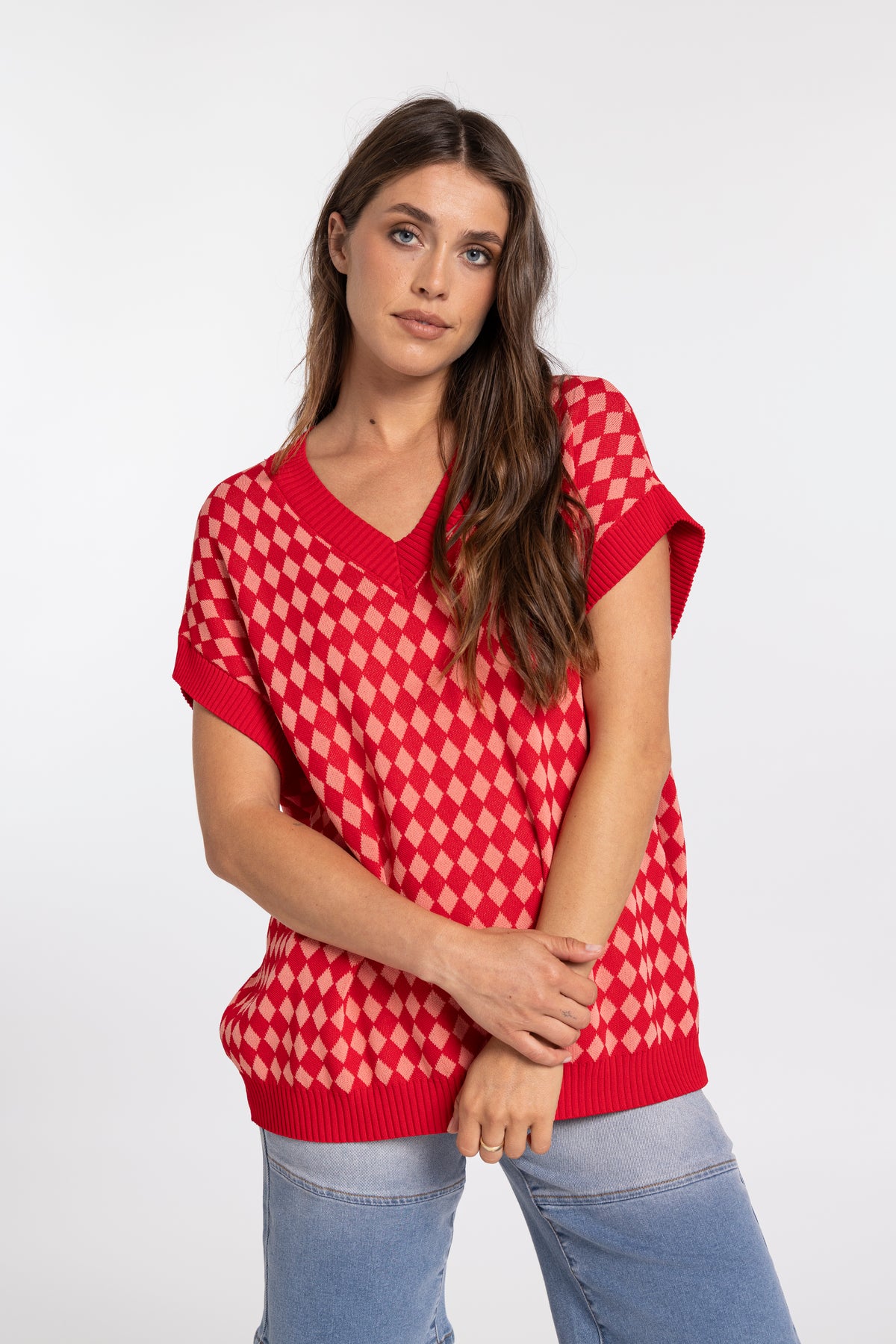 MI MOSO CHLOE VEST - RED