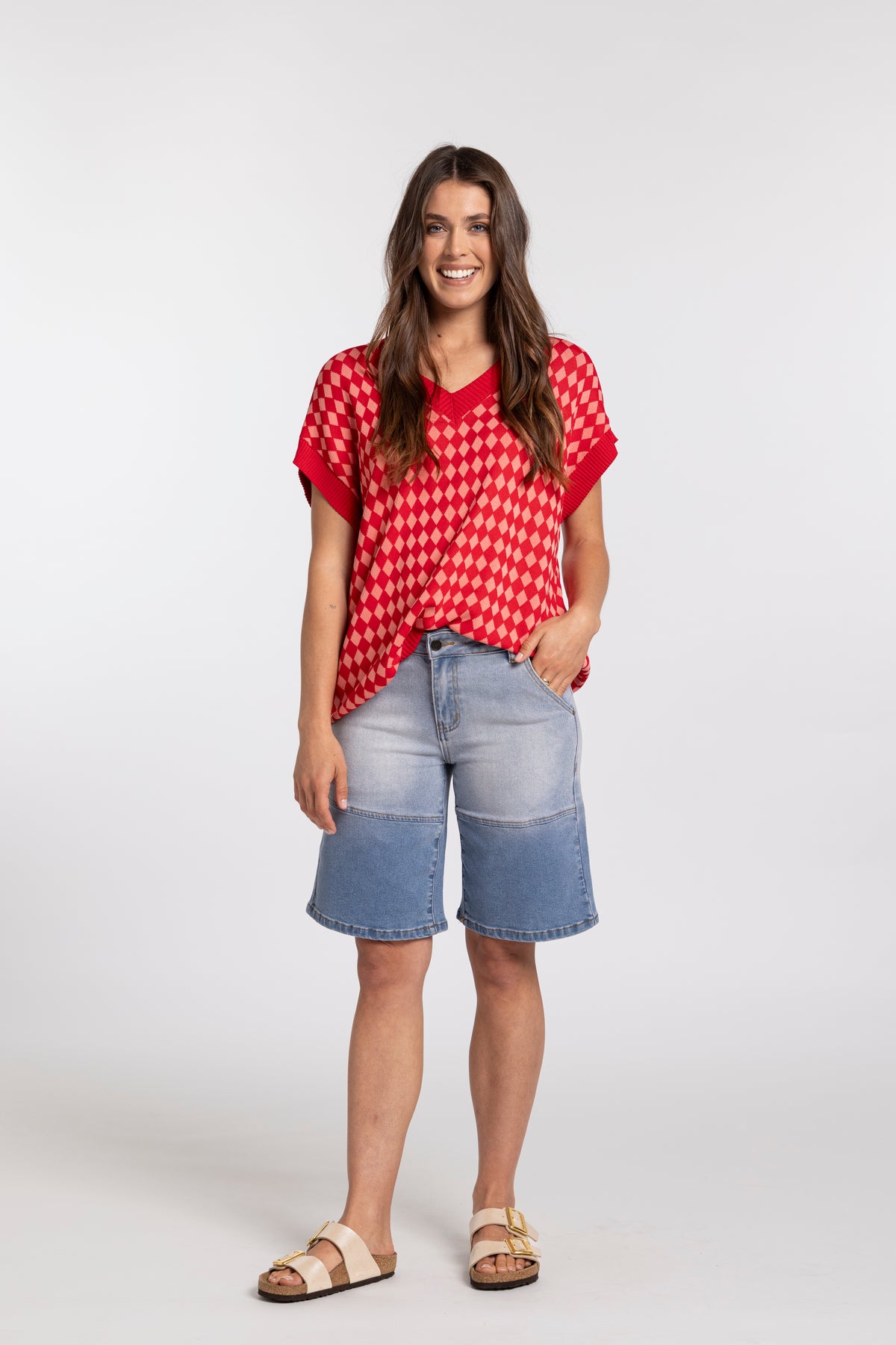MI MOSO CHLOE VEST - RED