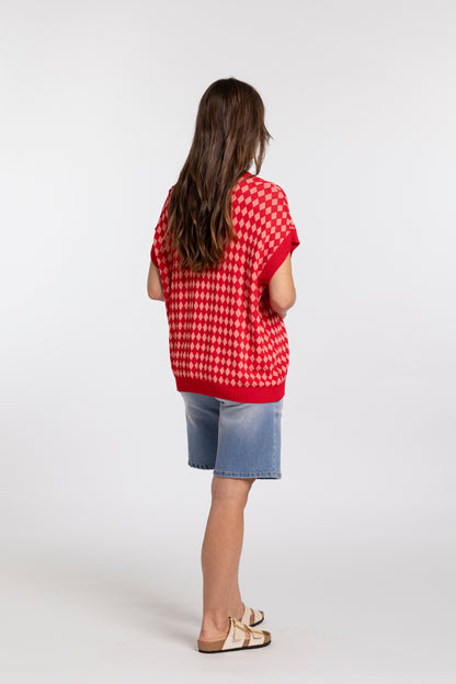 MI MOSO CHLOE VEST - RED
