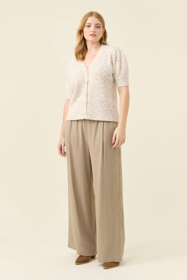 ISLE OF MINE - MCKENNA S/S CARDIGAN - IVORY