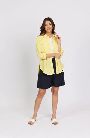 KNEWE TIDE SHIRT - LEMON STRIPE - K5088