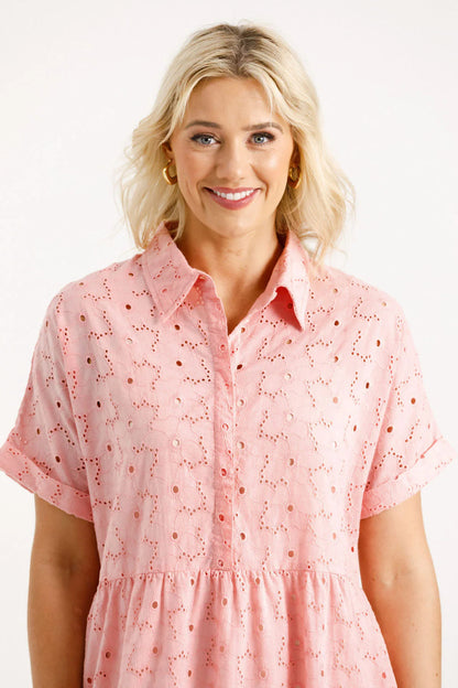 HOME-LEE LOLO DRESS - PINK BLOOMS