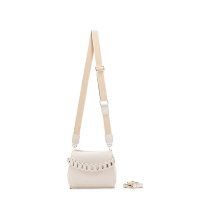 BLACK CAVIAR LUA PLAIT HANDBAG - OATMEAL