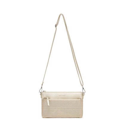 BLACK CAVIAR BAGS - MILLA CROSSBODY/CLUTCH - GOLD