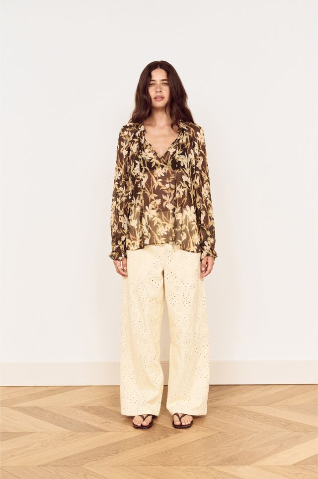MINK PINK VEGA CHIFFON BLOUSE - FLORAL