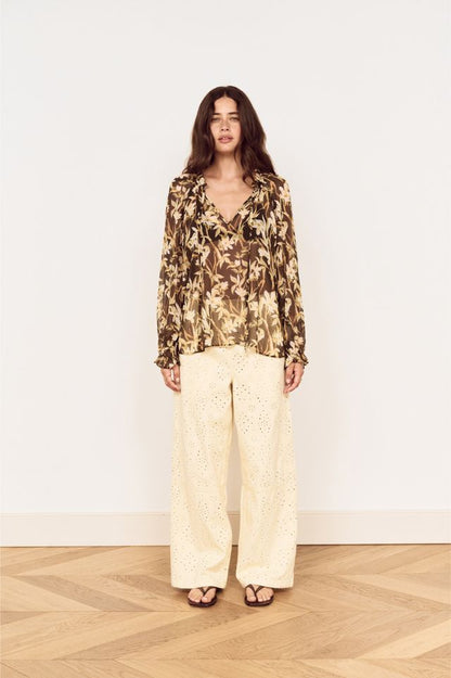 MINK PINK VEGA CHIFFON BLOUSE - FLORAL