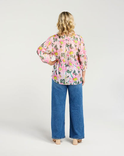 ZAFINA EMILY SHIRT - BLUSH BLOOM