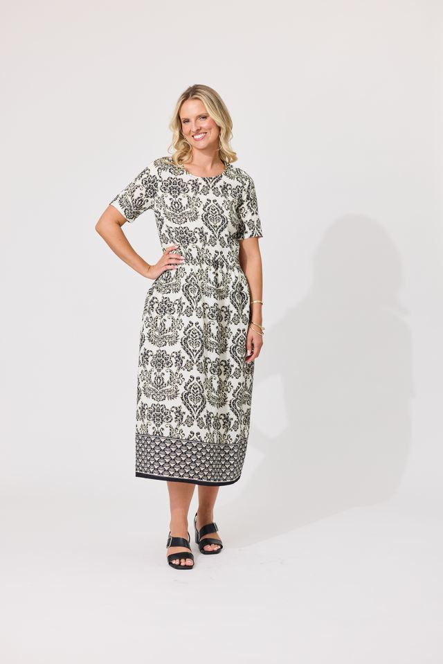 LEMON TREE DESIGN - MADONNA DRESS - BLACK PERSIAN