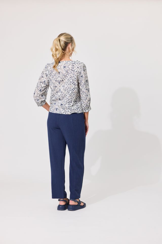 LEMON TREE DESIGN - LOLITA TOP - MOSAIC PRINT