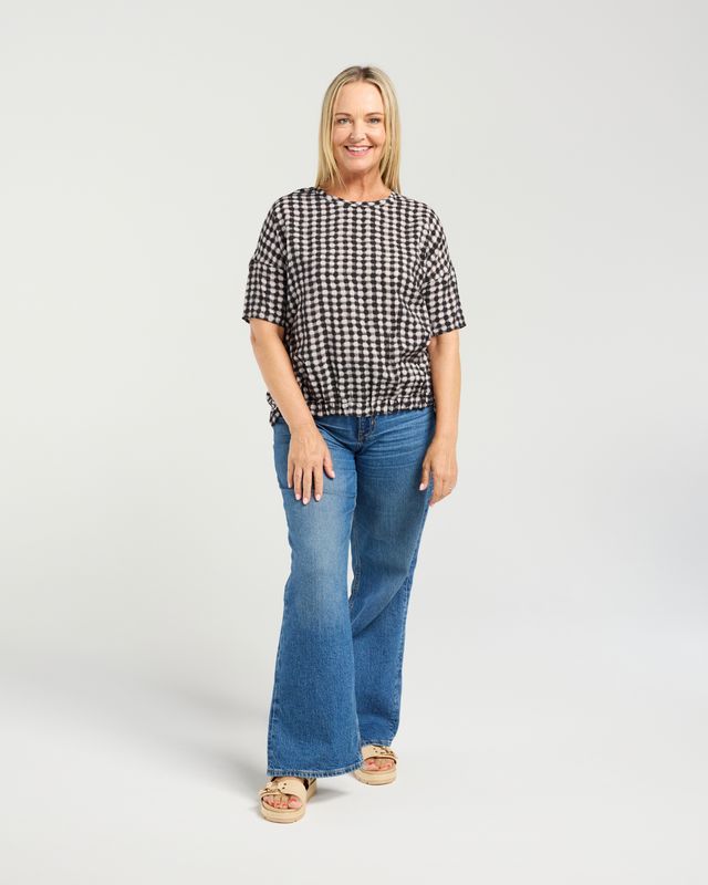 SEDUCE NIKITA TOP - BLACK CHECK