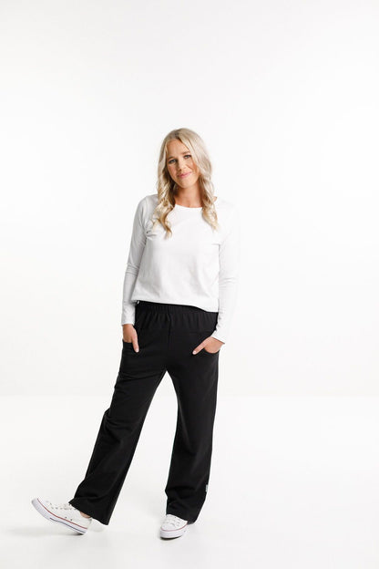 HOME-LEE AVENUE PANTS - BLACK WITH MATTE BLACK X - HL266 BMX