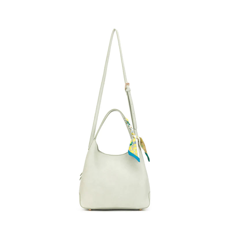 BLACK CAVIAR DUNE CROSSBODY HANDBAG - OATMEAL